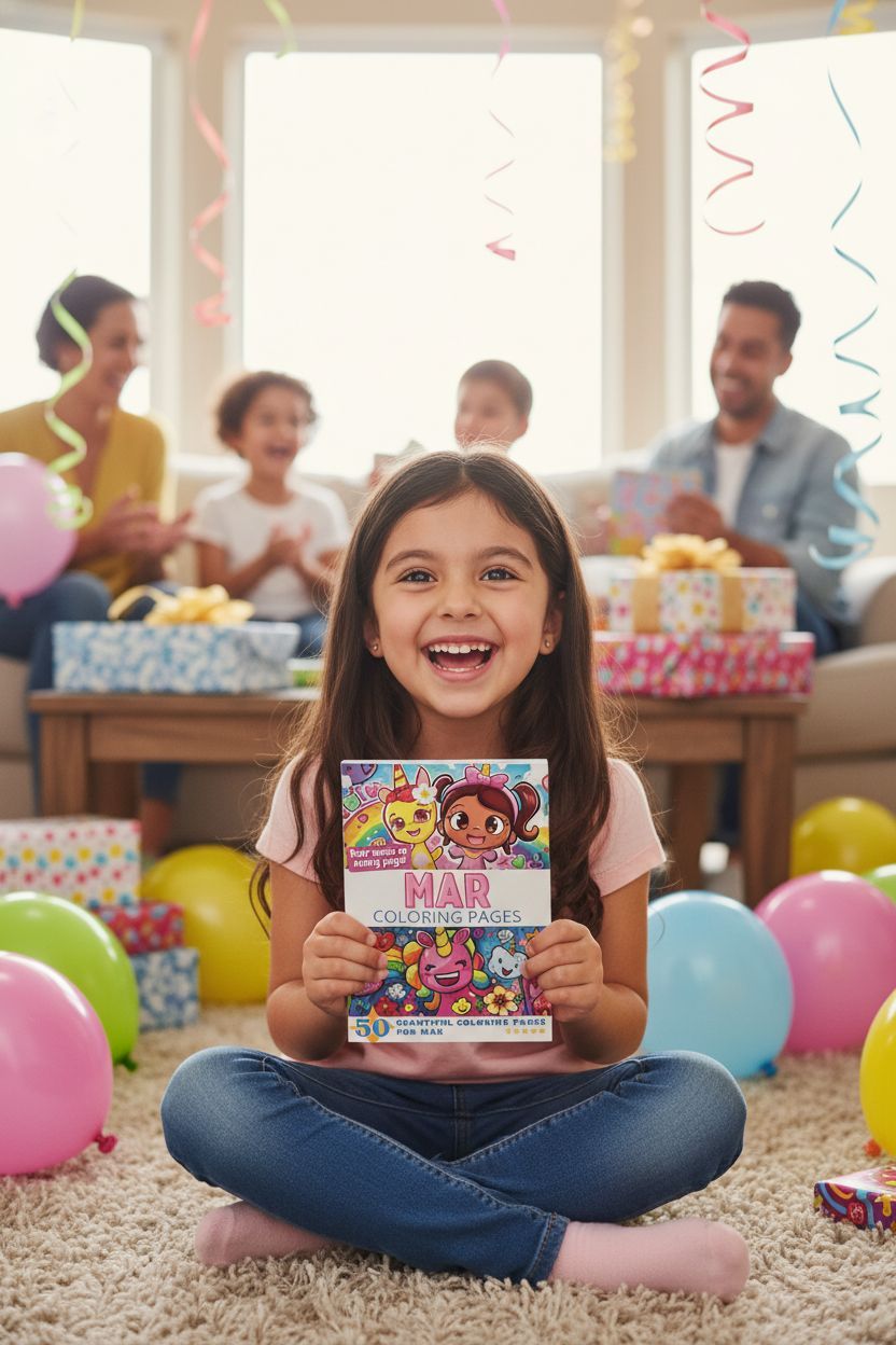 Mar coloring book in use