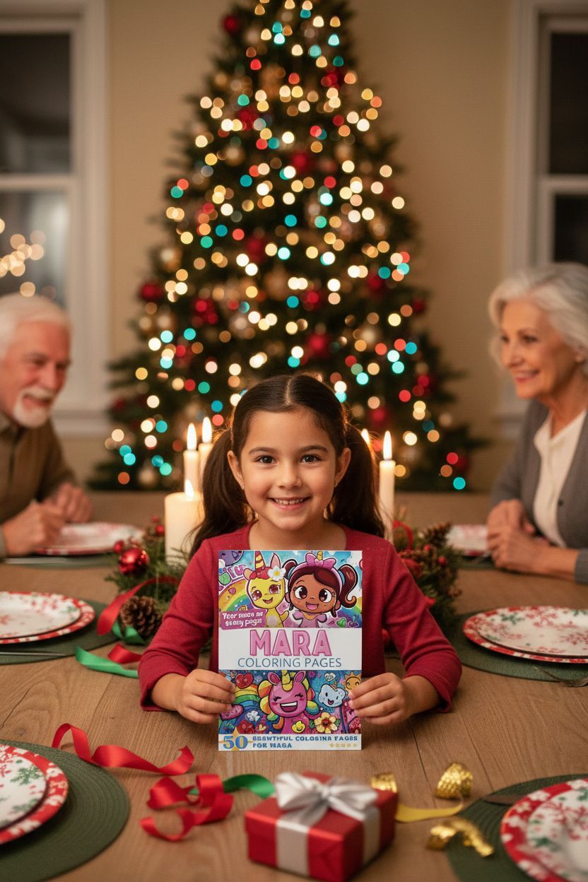 Mara Christmas coloring pages gift