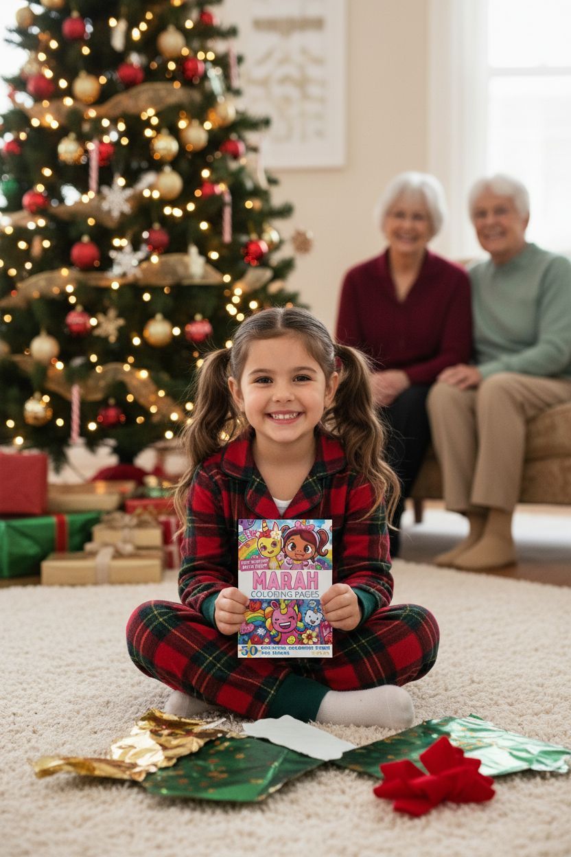 Marah Christmas coloring pages gift