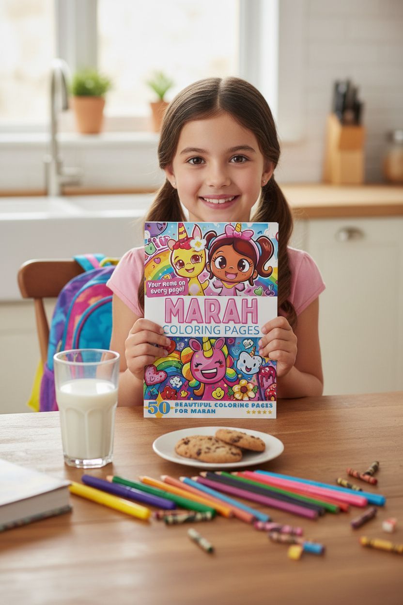 Marah personal coloring pages