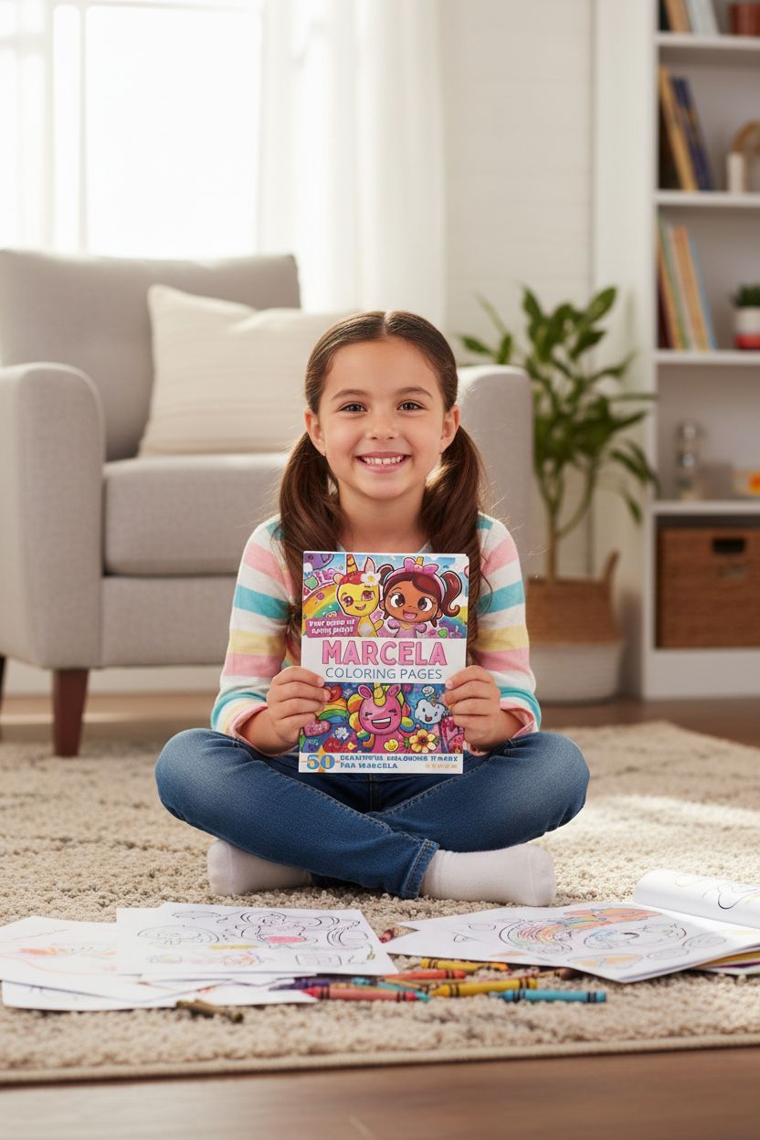 Marcela personal coloring pages