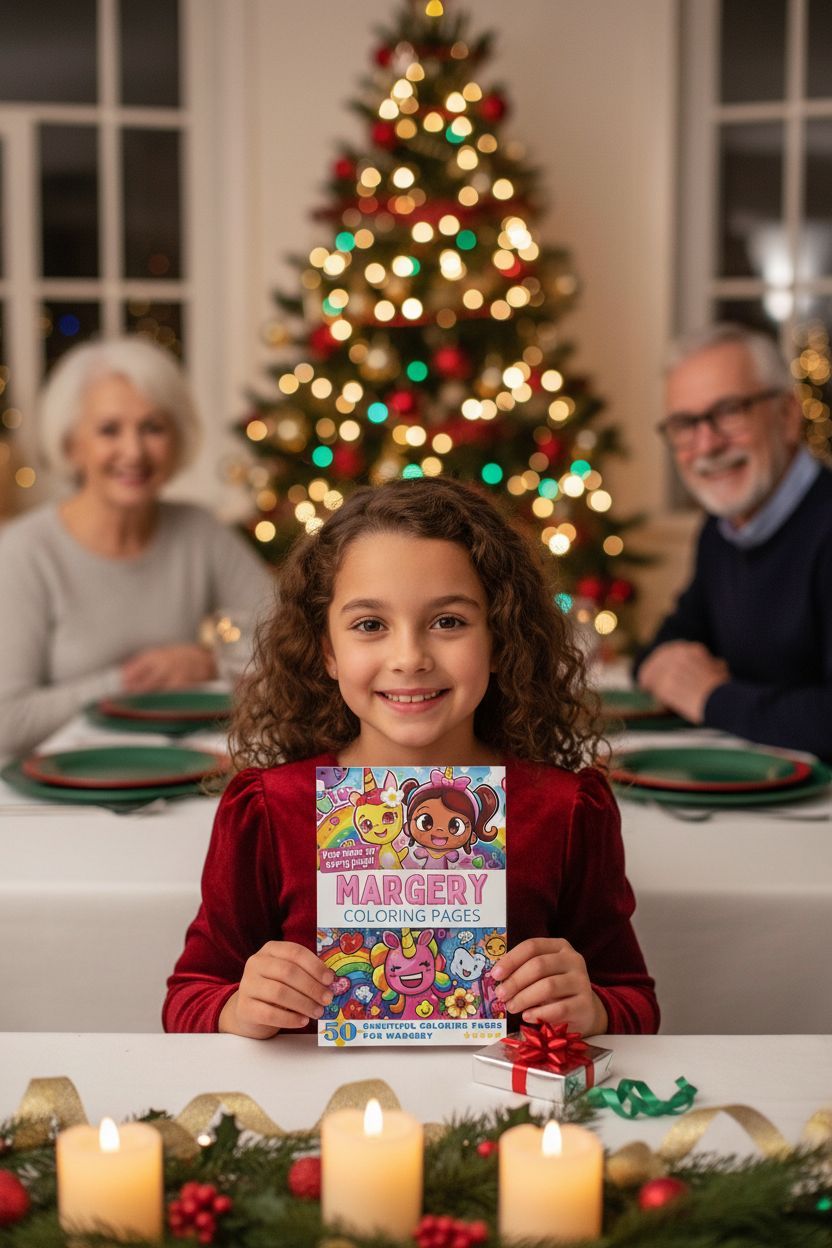 Margery Christmas coloring pages gift