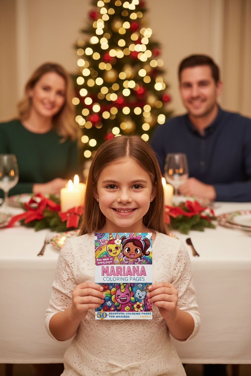 Mariana Christmas coloring pages gift