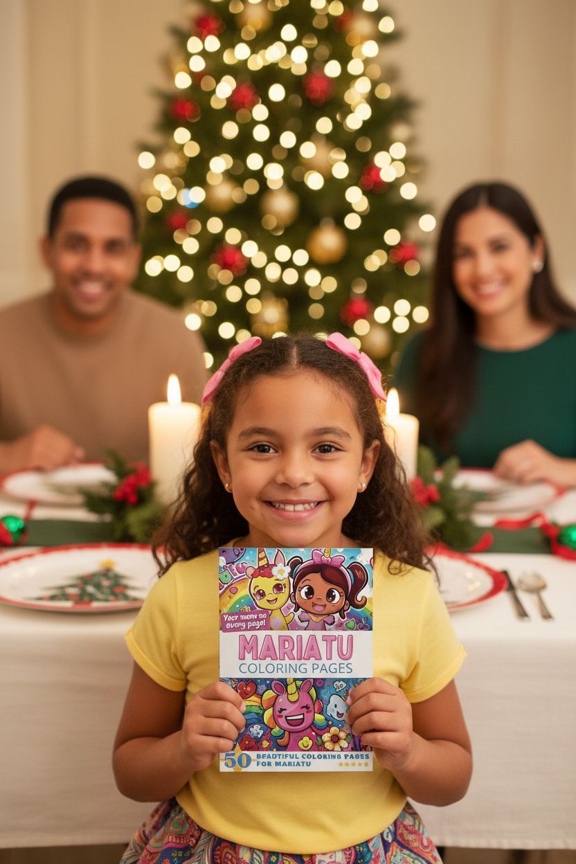 Mariatu Christmas coloring pages gift
