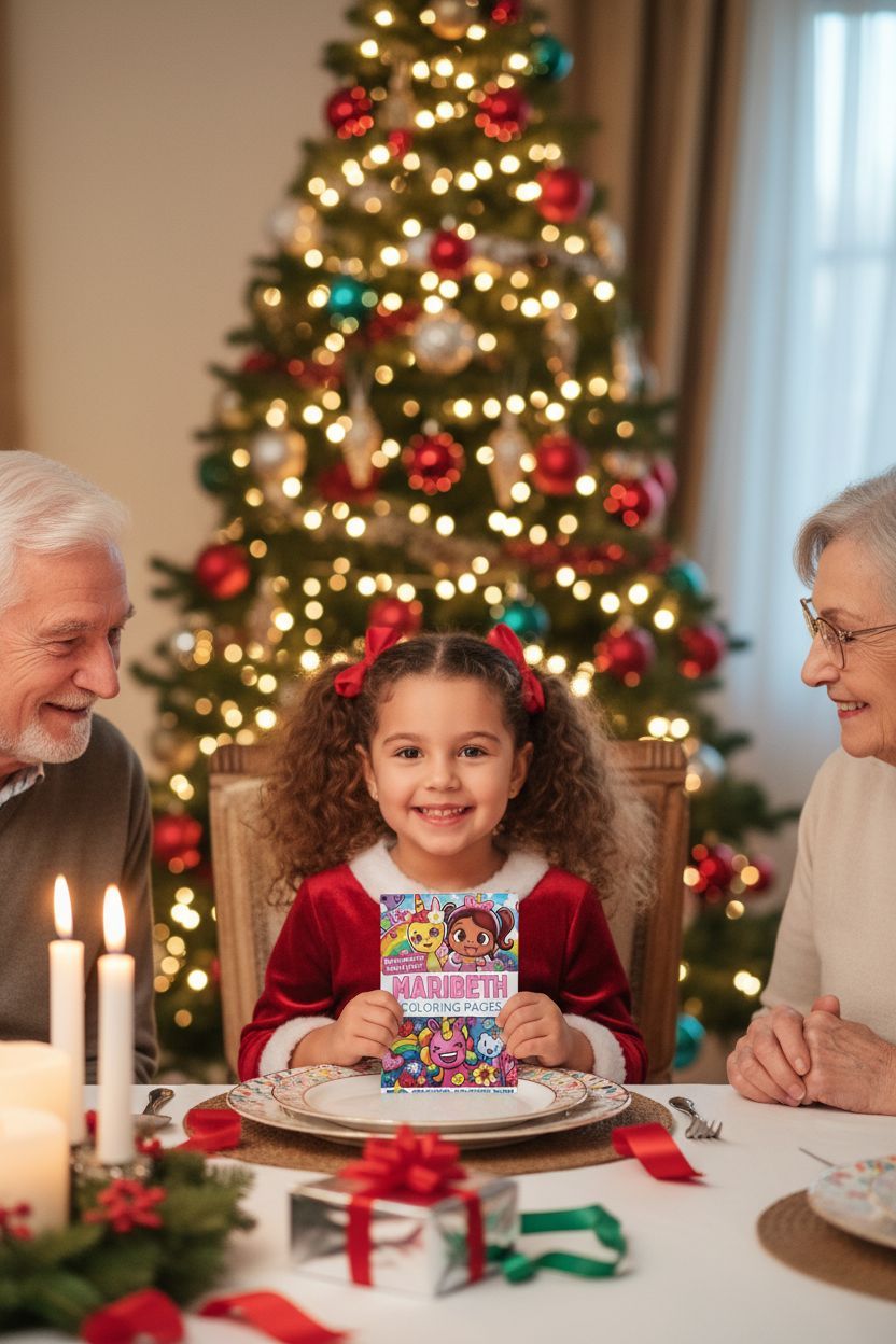 Maribeth Christmas coloring pages gift