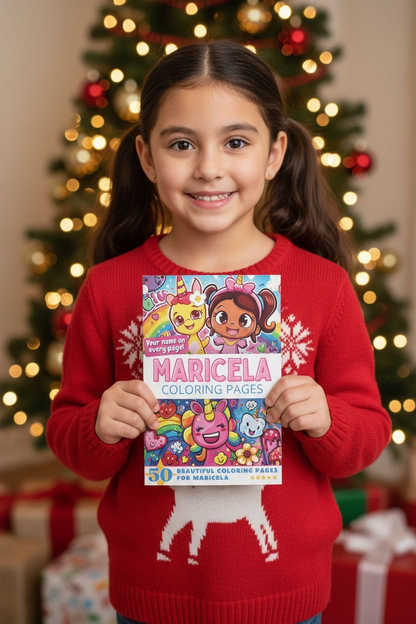 Maricela Christmas coloring pages gift
