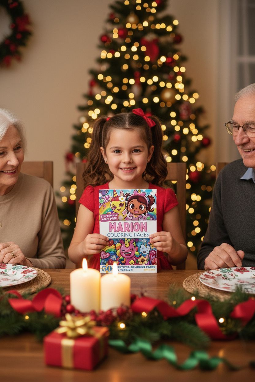 Marion Christmas coloring pages gift