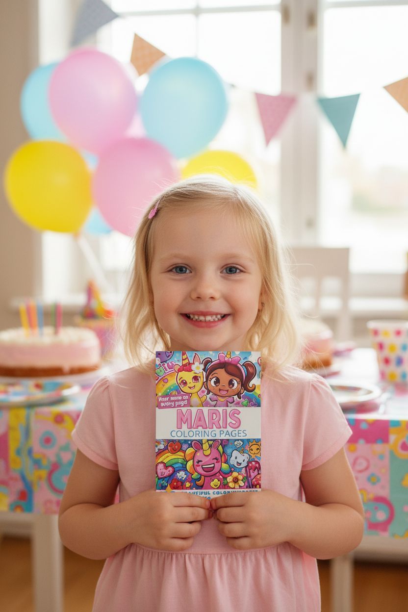 Maris coloring book in use