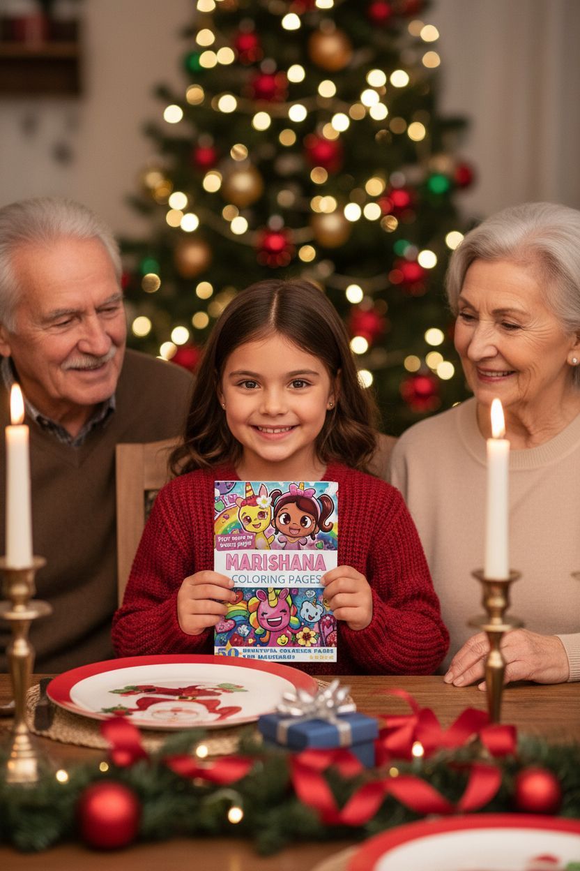 Marishana Christmas coloring pages gift