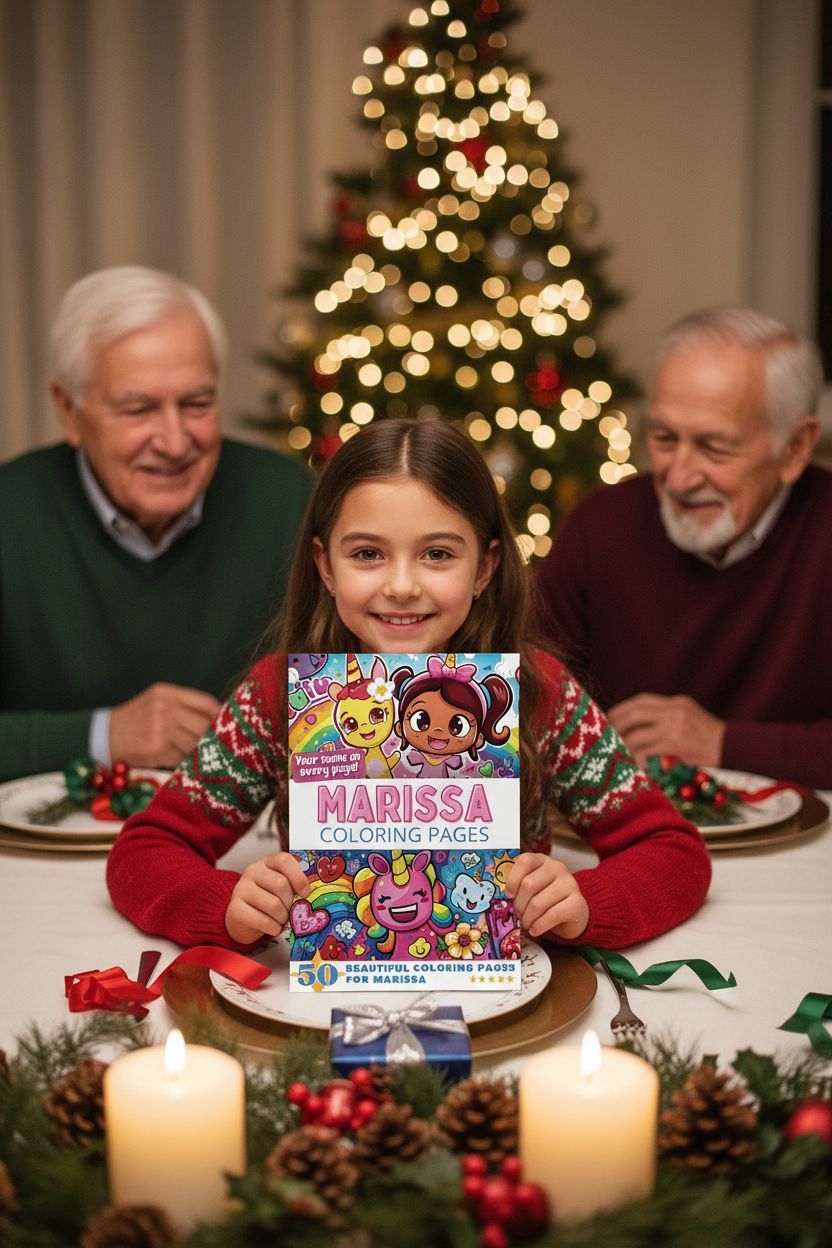 Marissa Christmas coloring pages gift