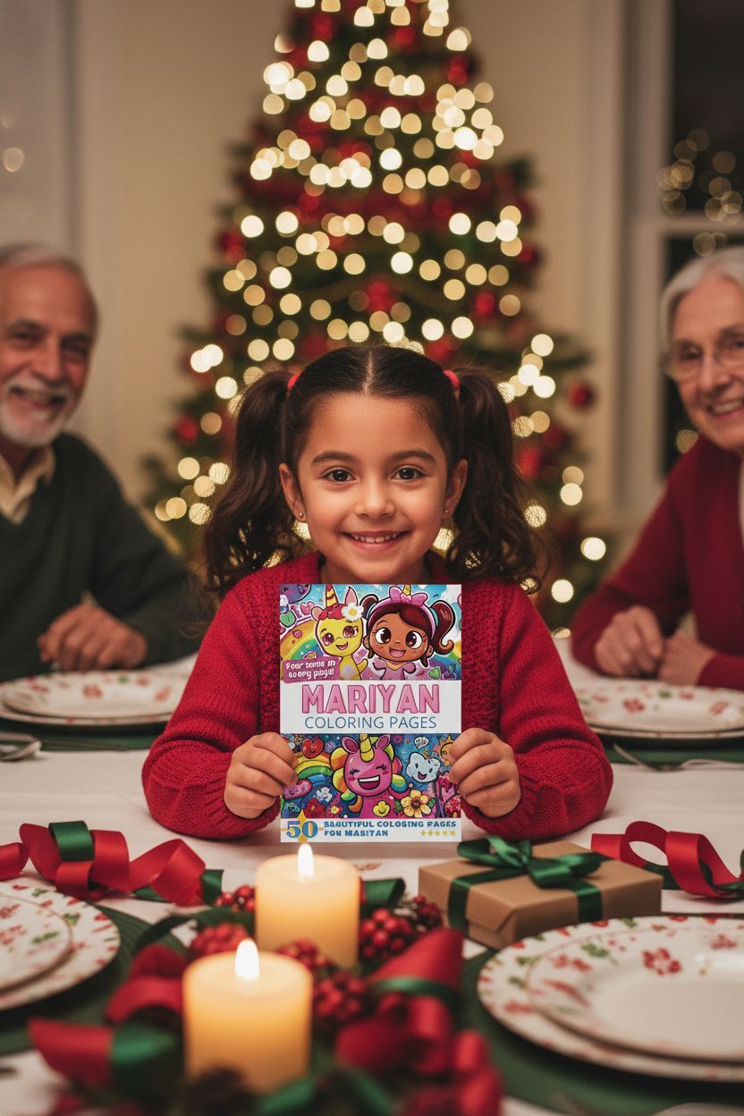 Mariyan Christmas coloring pages gift