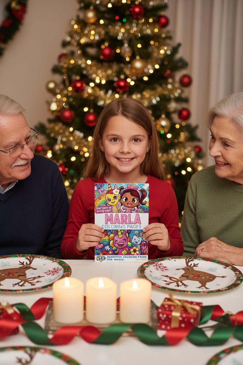 Marla Christmas coloring pages gift