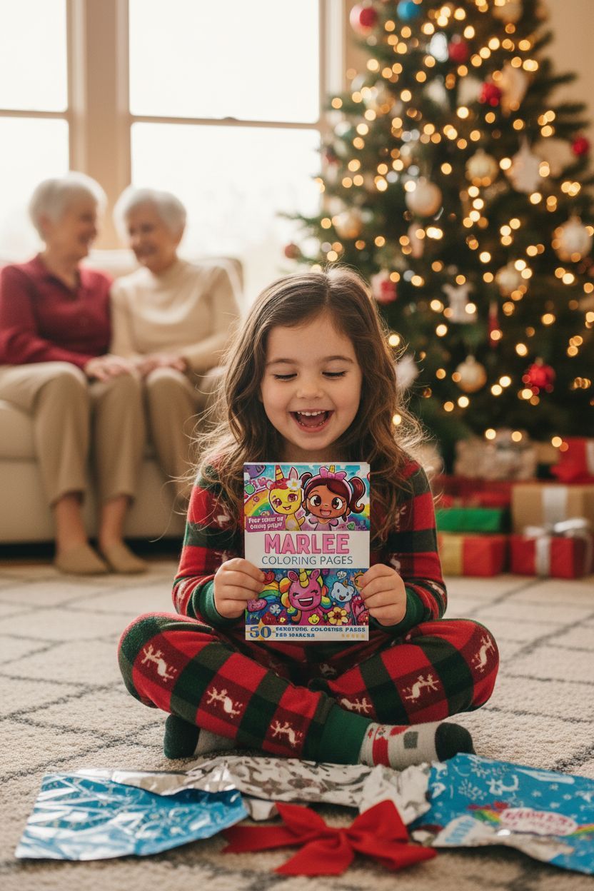 Marlee Christmas coloring pages gift