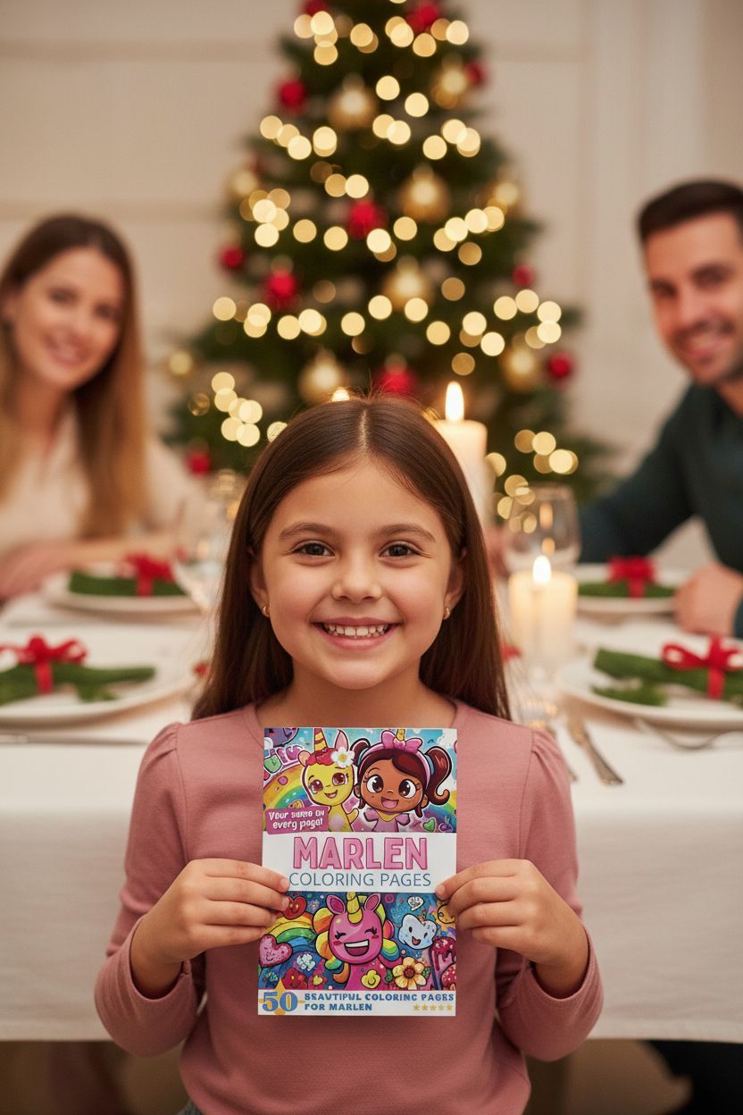 Marlen Christmas coloring pages gift