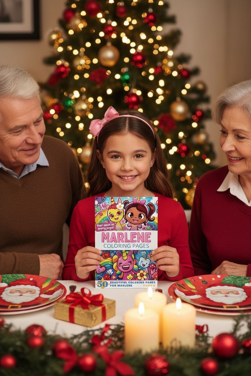 Marlene Christmas coloring pages gift