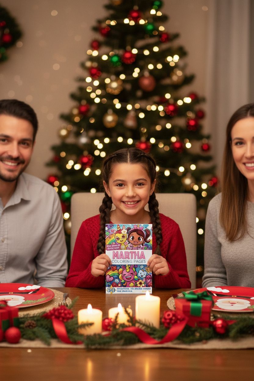 Martha Christmas coloring pages gift
