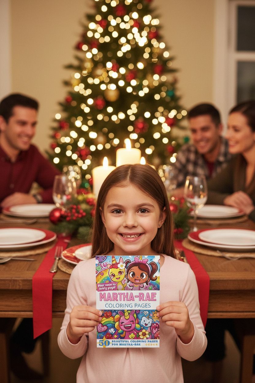 Martha-Rae Christmas coloring pages gift