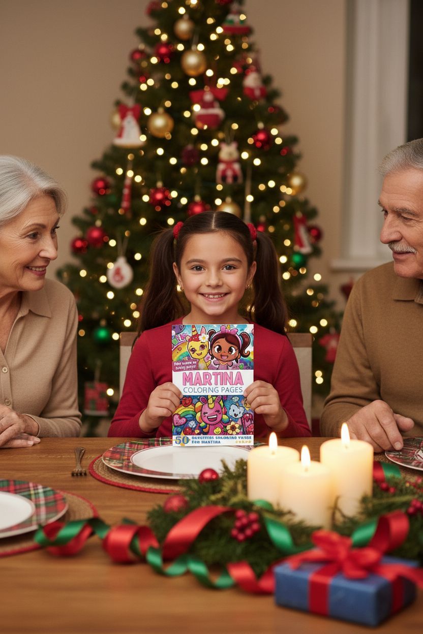 Martina Christmas coloring pages gift