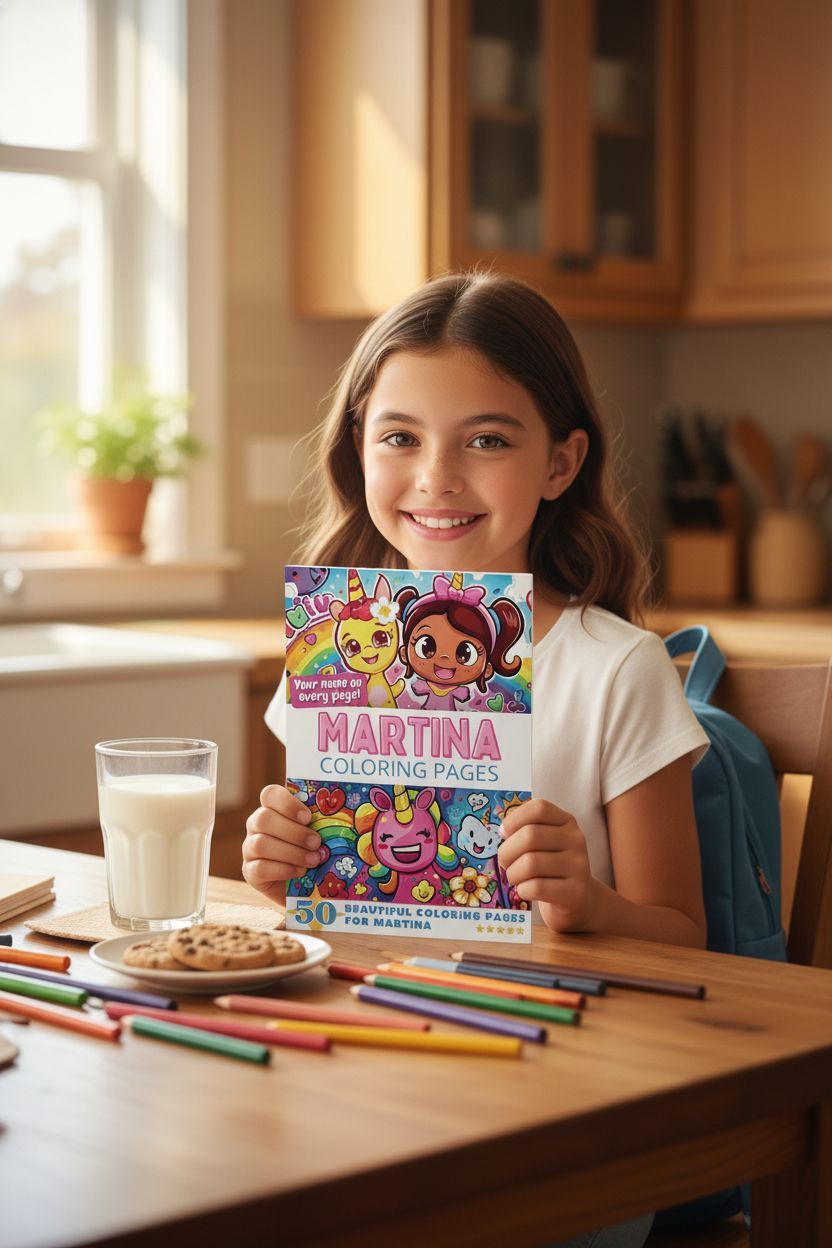 Martina personal coloring pages