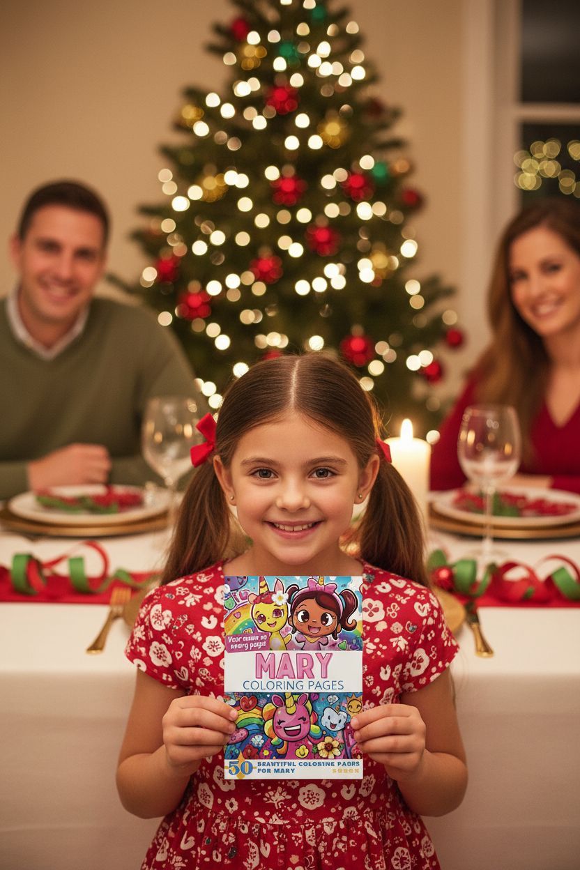 Mary Christmas coloring pages gift