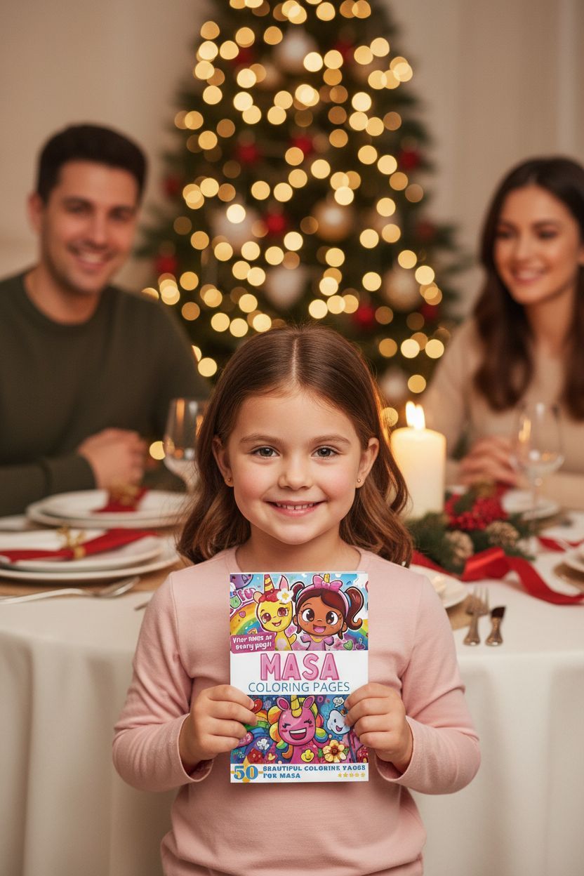 Masa Christmas coloring pages gift