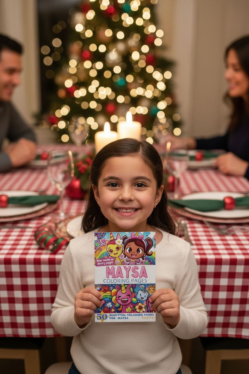 Maysa Christmas coloring pages gift
