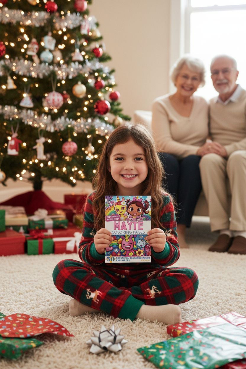 Mayte Christmas coloring pages gift