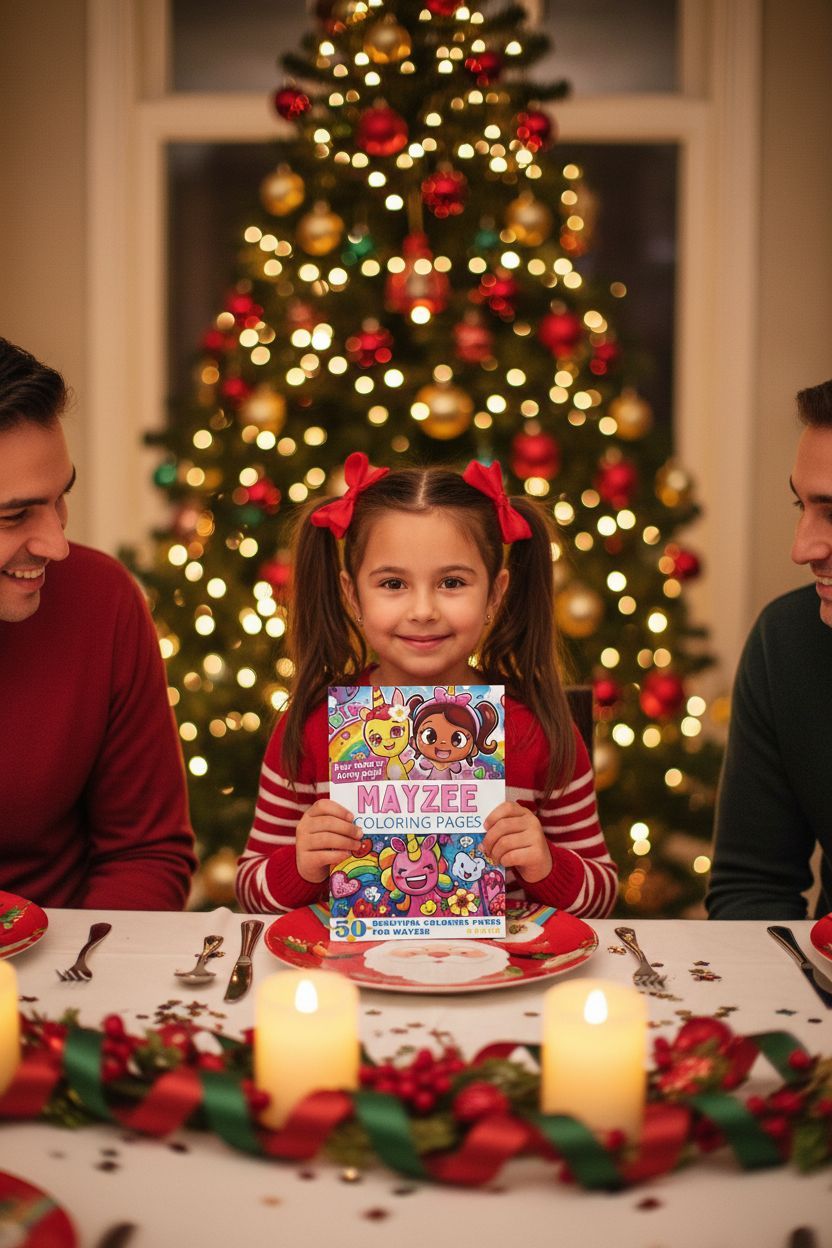 Mayzee Christmas coloring pages gift