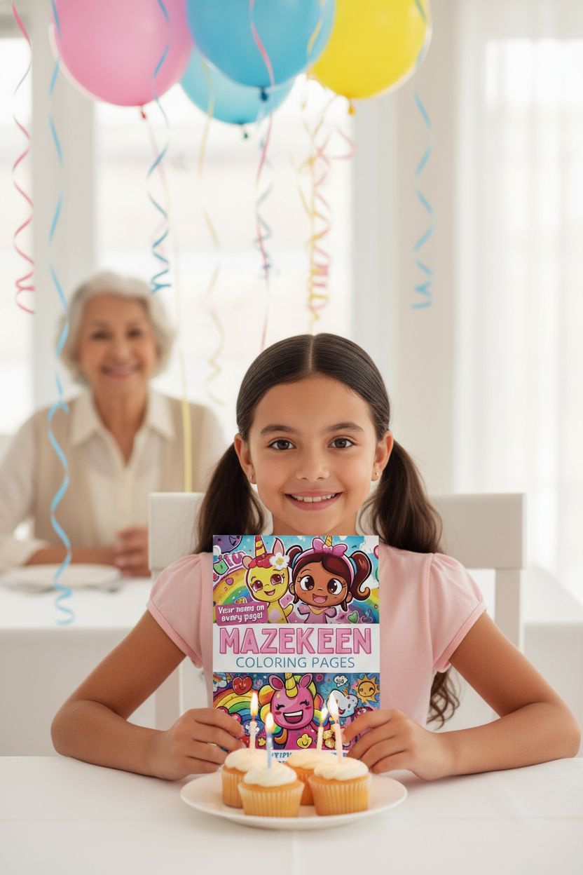 Mazekeen coloring book in use