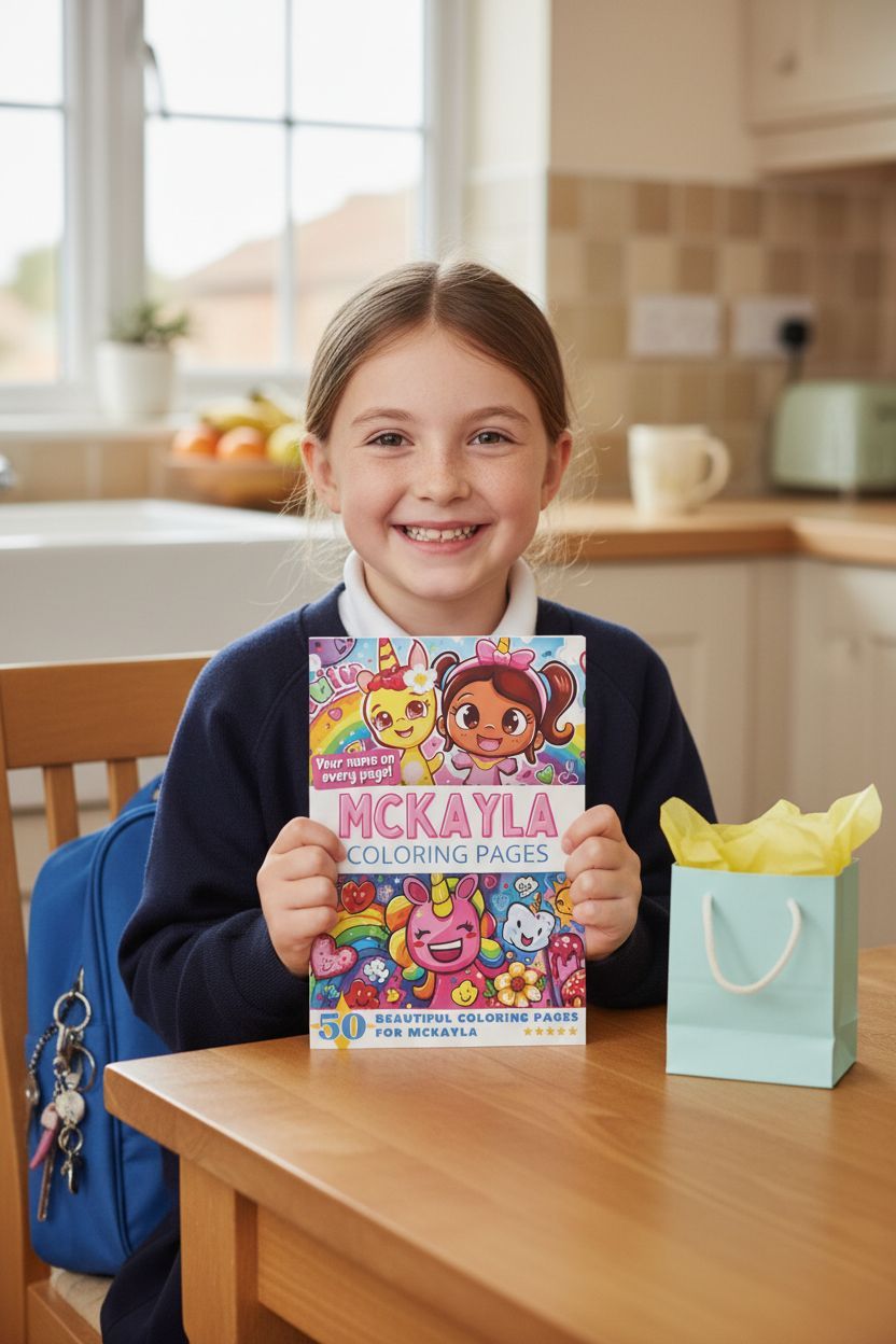 Mckayla coloring book in use