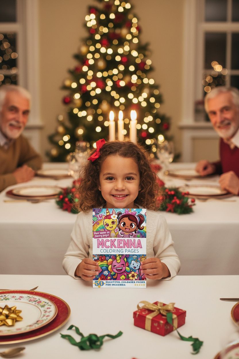 Mckenna Christmas coloring pages gift
