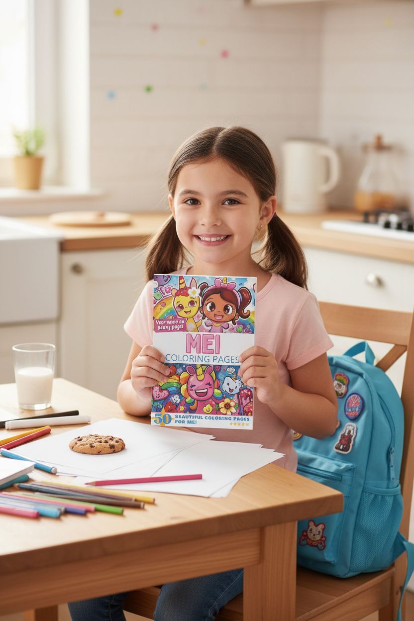 Mei personal coloring pages