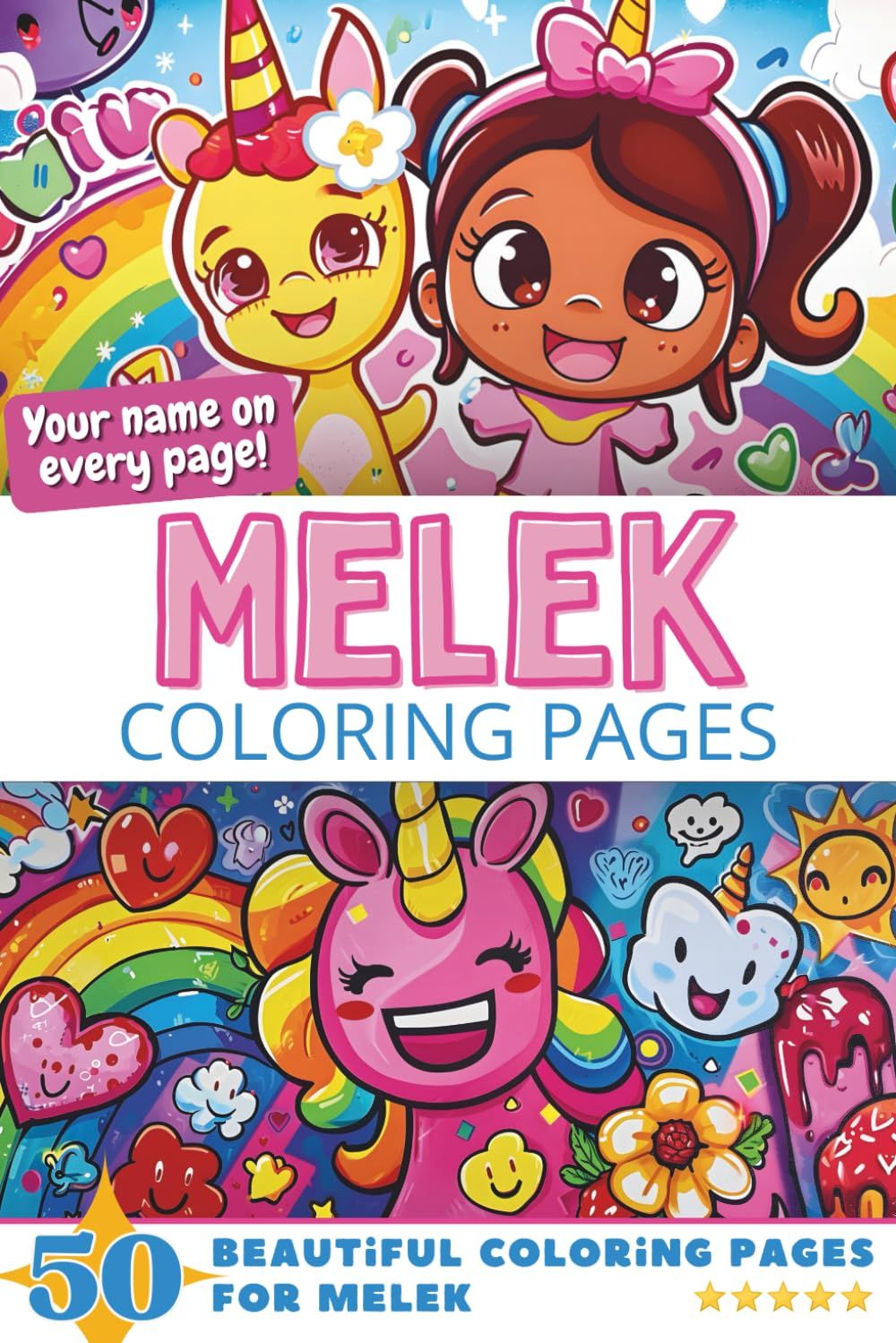 Melek Coloring Book Cover