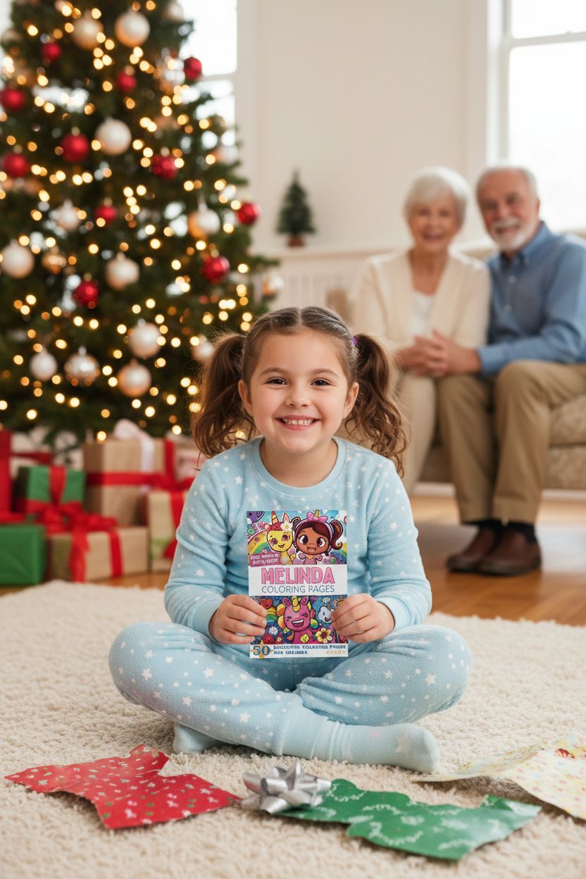 Melinda Christmas coloring pages gift