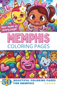 Memphis Coloring Book Cover