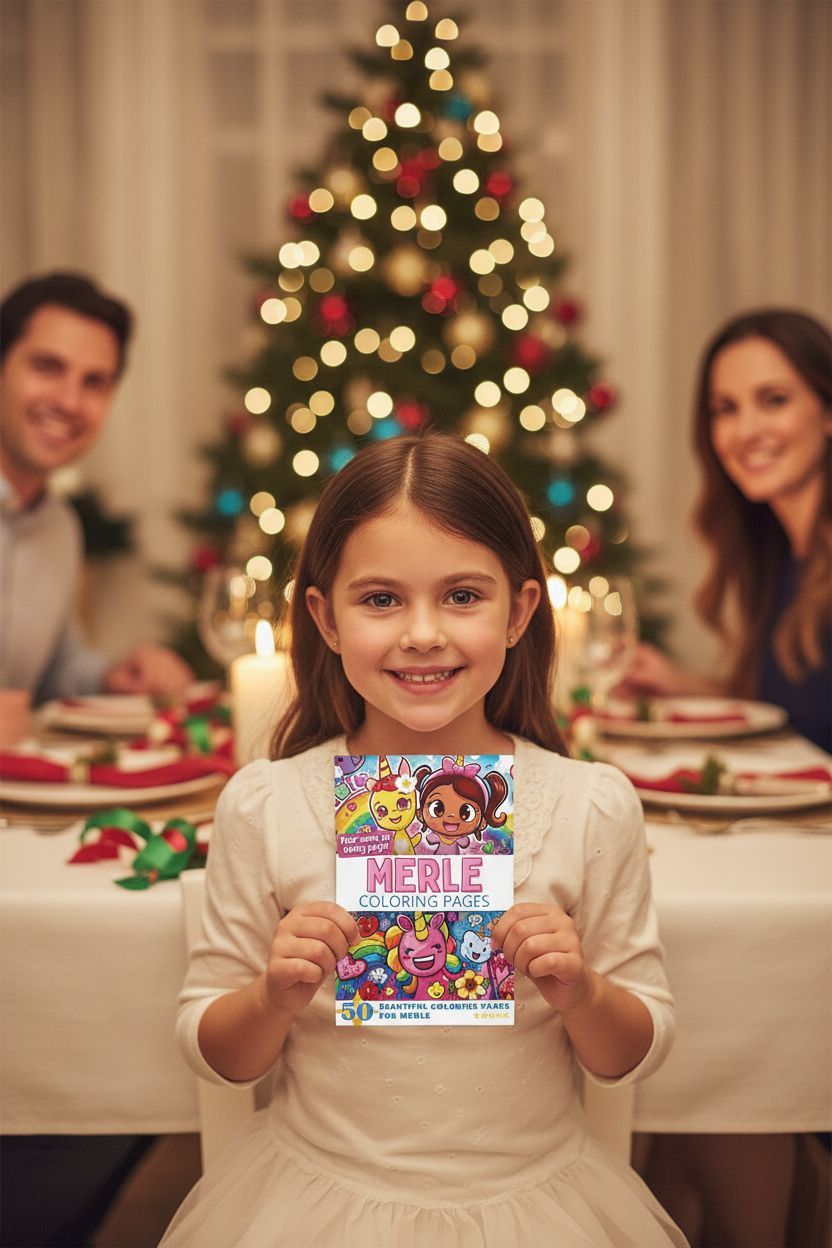 Merle Christmas coloring pages gift