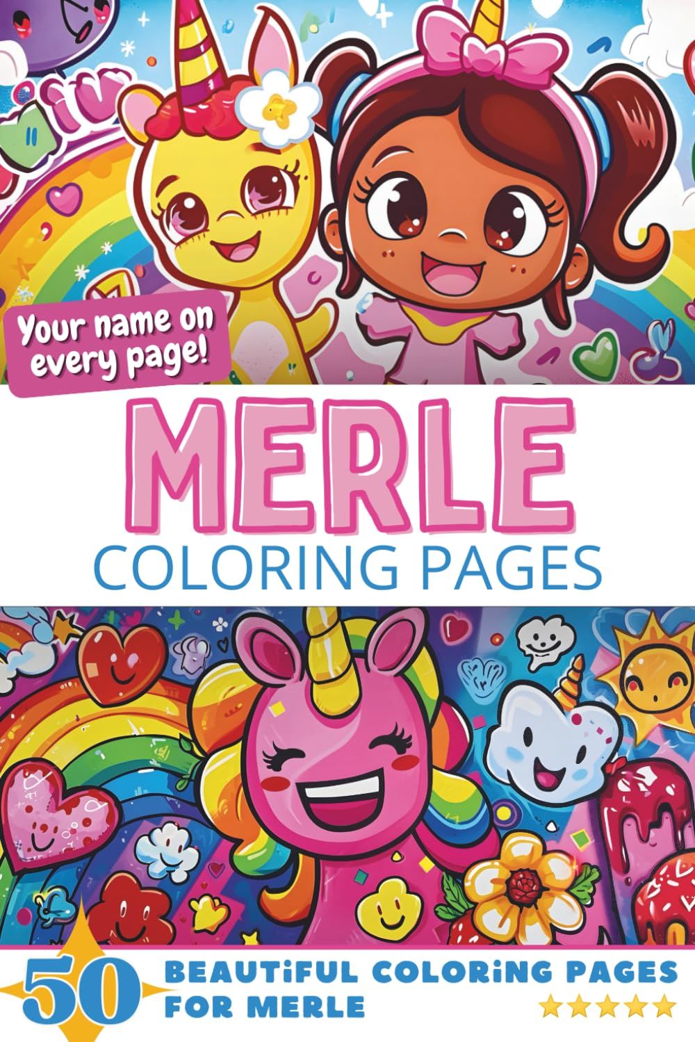 Merle Coloring Book Cover