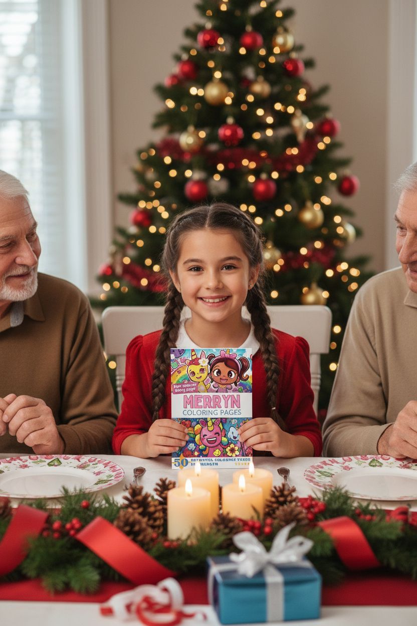 Merryn Christmas coloring pages gift