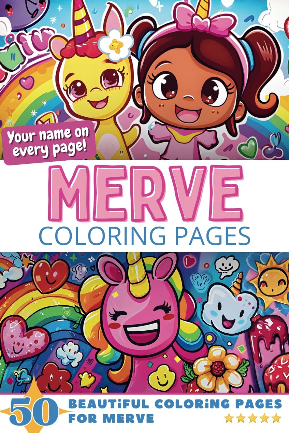 Merve Coloring Book Cover