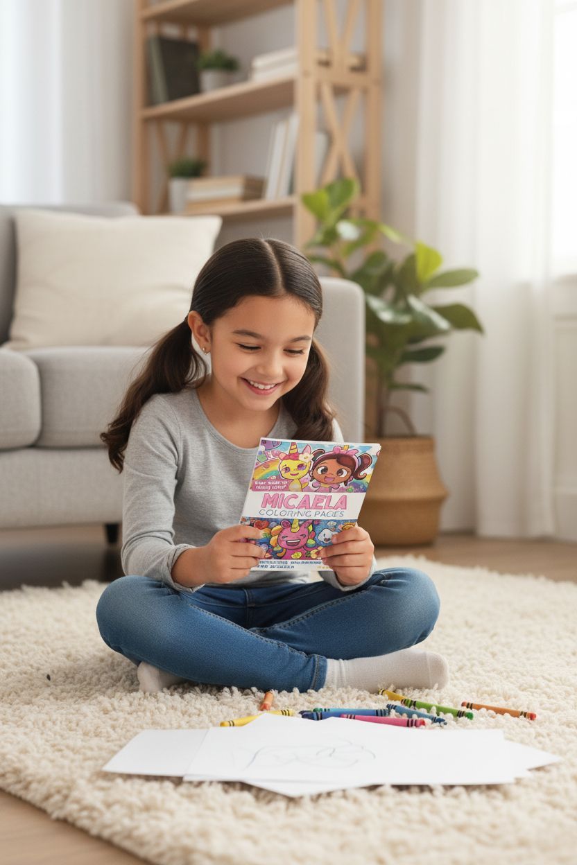 Micaela personal coloring pages