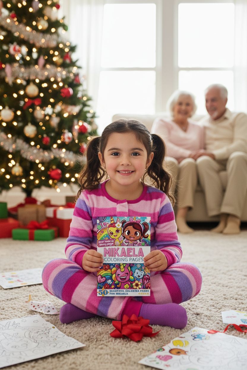 Mikaela Christmas coloring pages gift