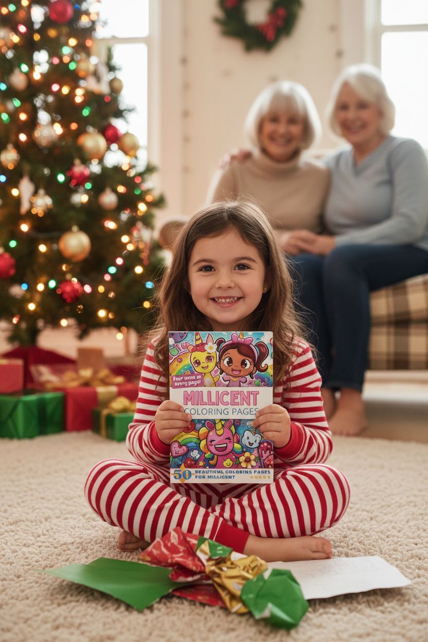 Millicent Christmas coloring pages gift