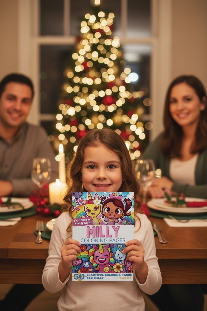Milly Christmas coloring pages gift