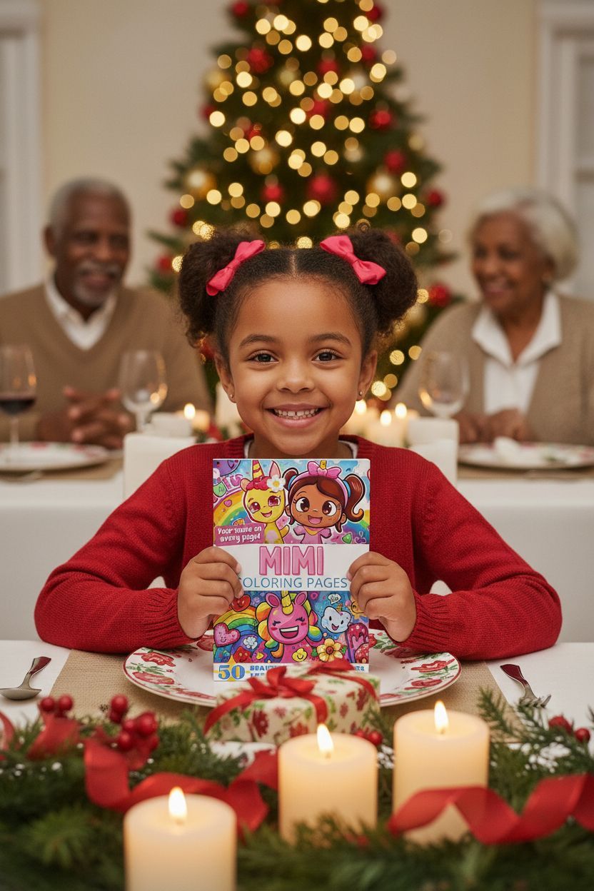 Mimi Christmas coloring pages gift
