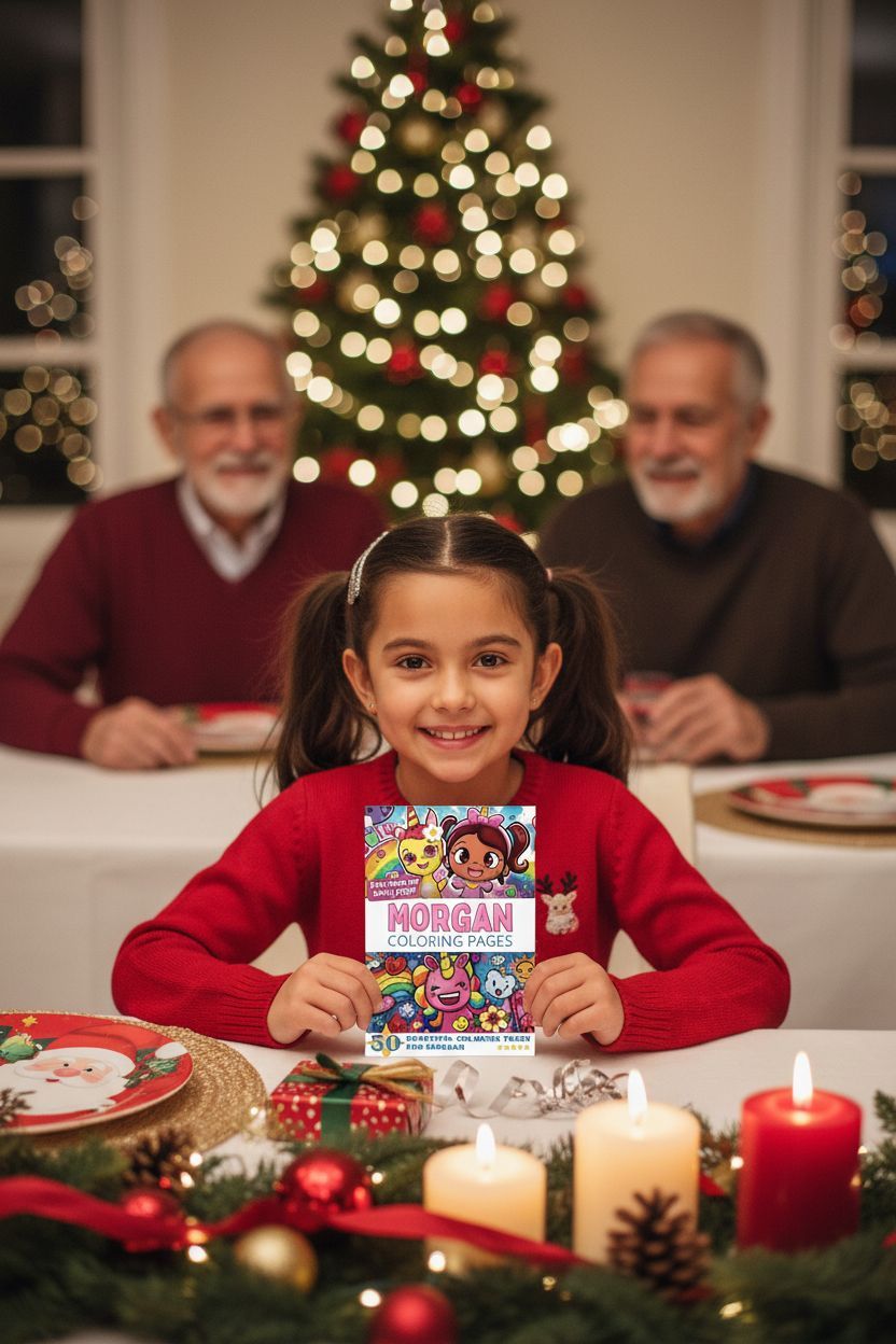 Morgan Christmas coloring pages gift