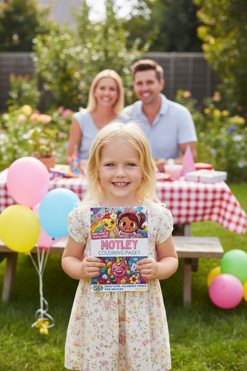 Motley coloring book in use