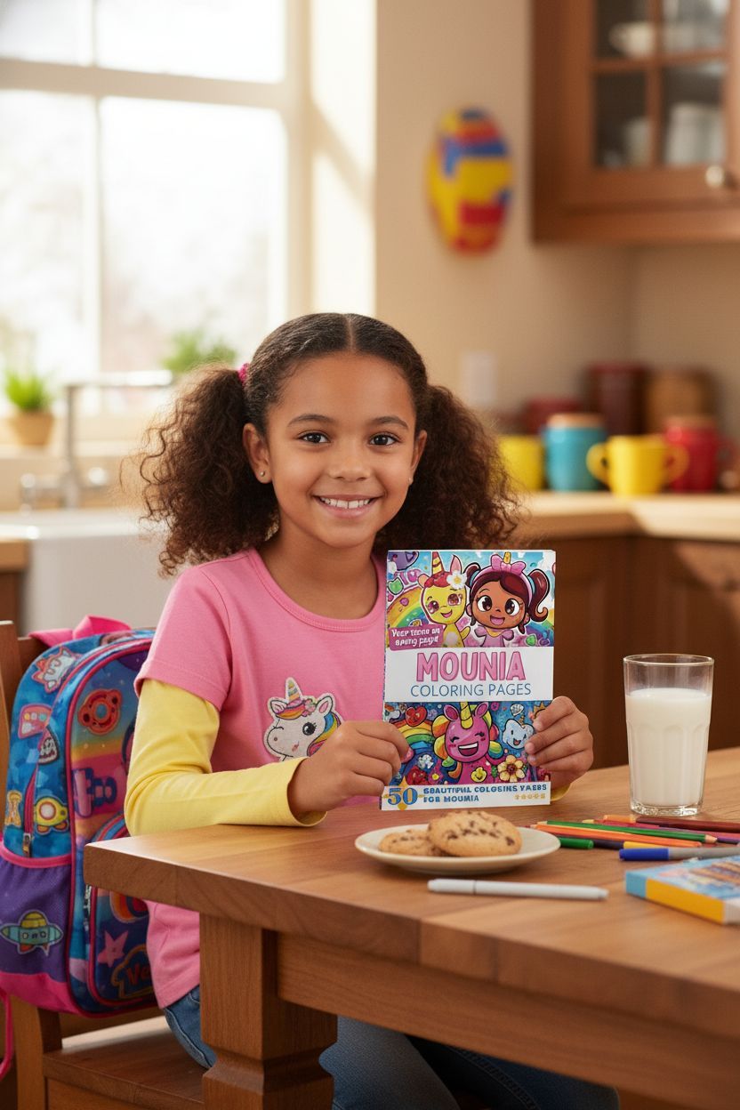 Mounia personal coloring pages