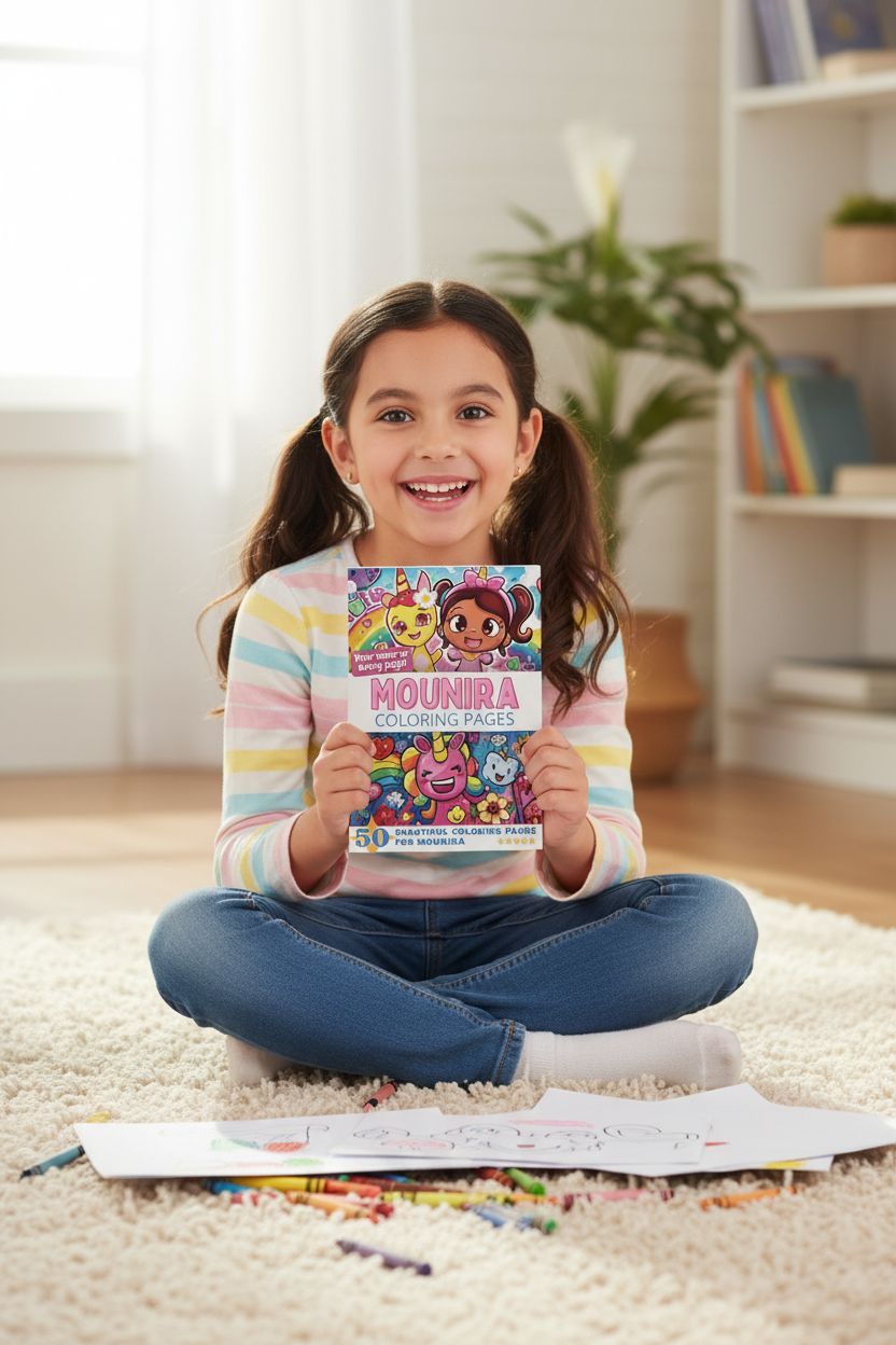 Mounira personal coloring pages