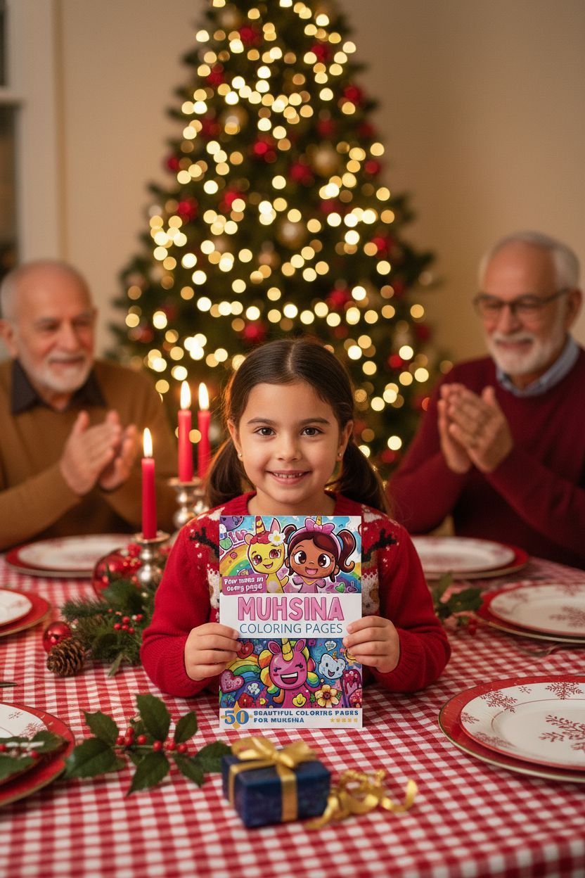 Muhsina Christmas coloring pages gift