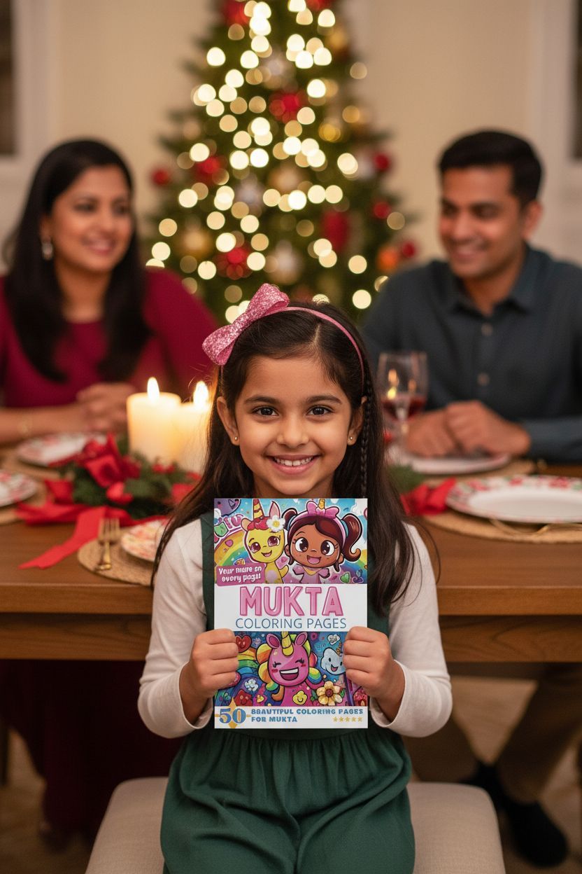 Mukta Christmas coloring pages gift